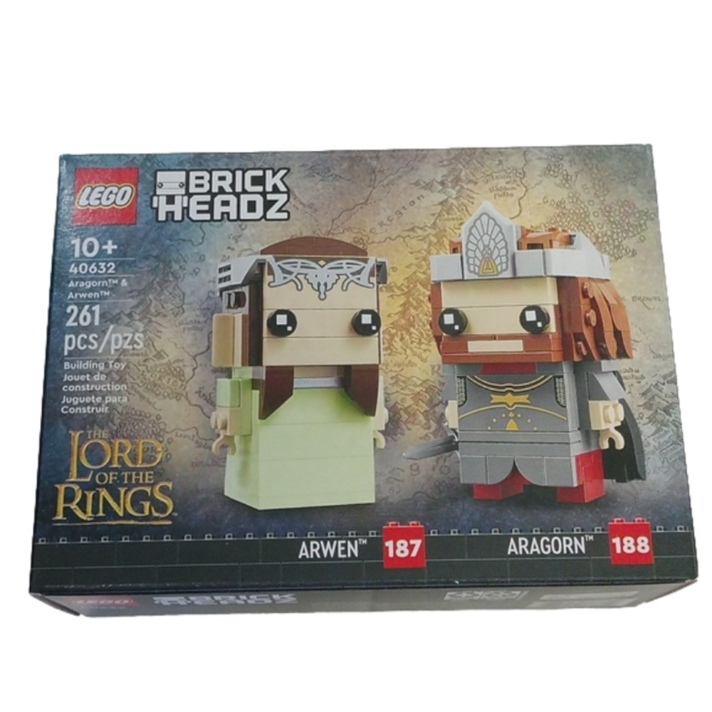 Lego Brickheadz 40632 Aragorn & Arwen Lord of the Rings Figures Building Set